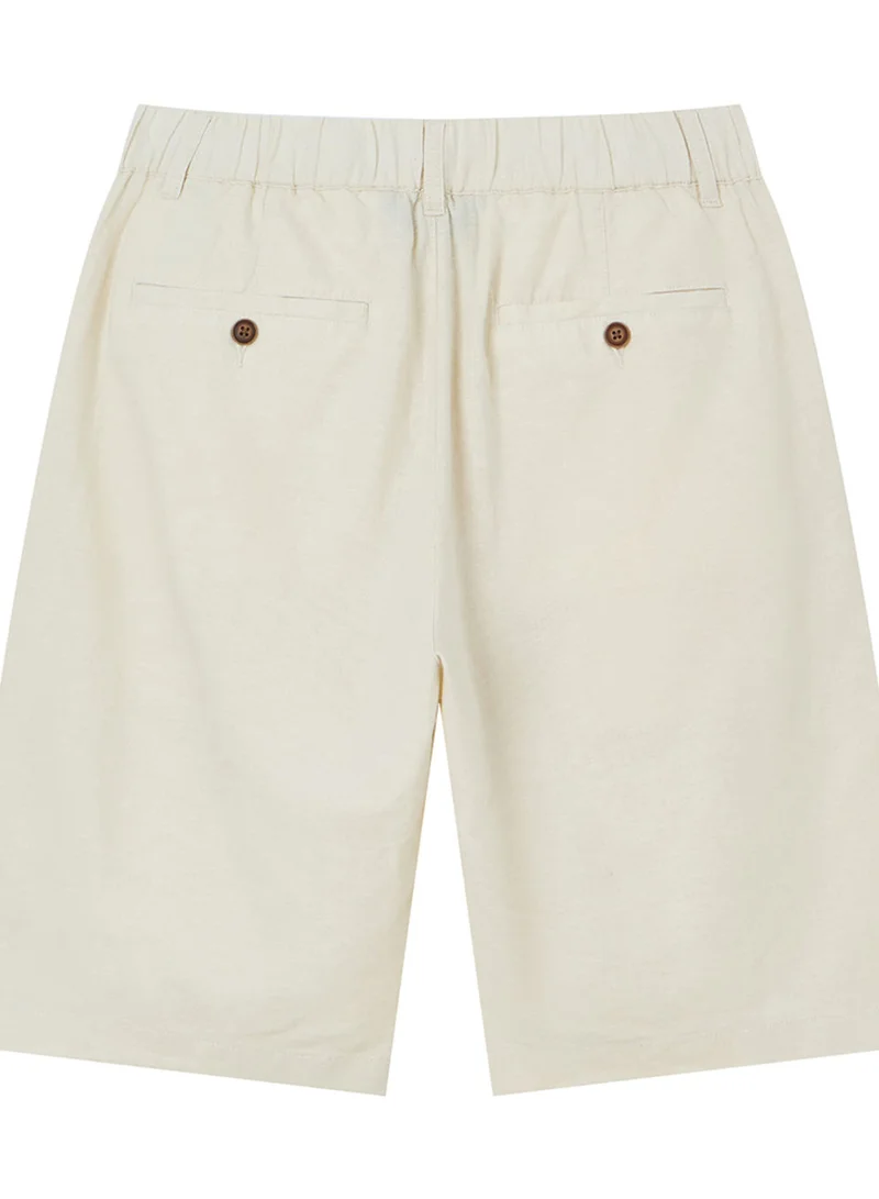 GIORDANO  Men's Slim Linen Cotton Bermuda Shorts for Men | Best Price UAE