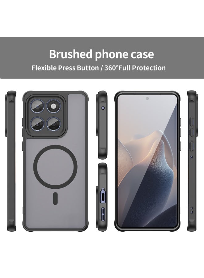 Magnetic Matte Texture Phone Case for Motorola Edge 60 Fusion/ Motorola Edge 60 5G Semi Transparent Frosted Shockproof Case Oil Repellent and Waterproof Phone Cover - view 4