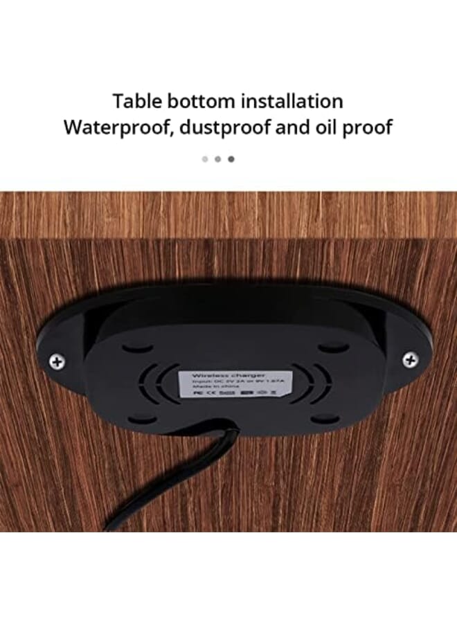 Excefore Invisible Wireless Charger Under Desk Wireless Charger 10W Furniture Wireless Charging Board 20Mm Long Distance Wireless Mobile Phone Charger Suitable For Iphone For Galaxy And For Qi  - Image 4
