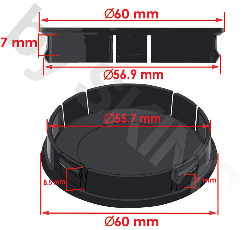 SkinoEu 4 x 60mm ABS Car Alloy Wheel Centre Universal Rims Hub Center Caps Auto Tuning Logo Emblem Silver Gloss Black Canada Flag CX 31 - Image 2