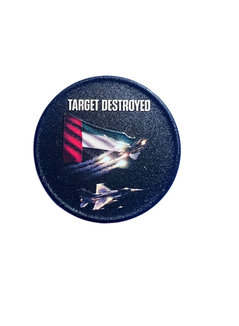 Premium Embossed Metal Sticker – UAE Patriot & Aviation Edition – Waterproof 3D Decal for Phones, Laptops, and Cars - Image 1
