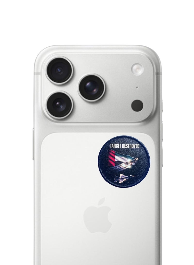 Premium Embossed Metal Sticker – UAE Patriot & Aviation Edition – Waterproof 3D Decal for Phones, Laptops, and Cars - Image 2