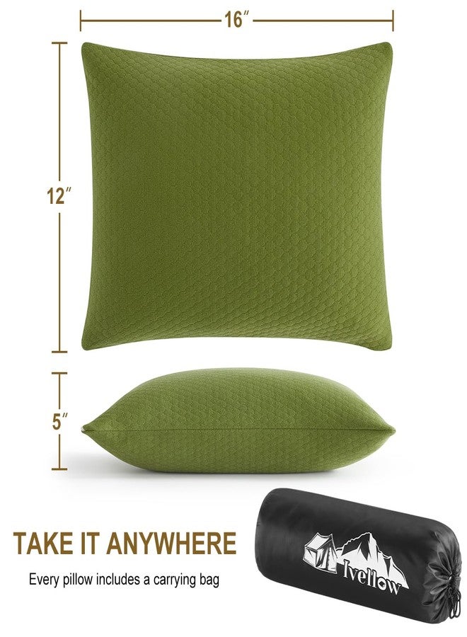 Ivellow Memory Foam Travel Pillow Compressible Camping Pillow for Sleeping Shredded Memory Foam Pillow Compact Firm Supportive Small Pillow for Adults Kids Outdoor Backpacking Hiking Essential Gear-M - Image 4