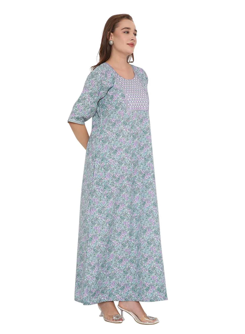 HANA & SARA SHORT SLEEVE UNIQUE PRINTED LONG ARABIC FARASHA KAFTAN JALABIYA DRESSES