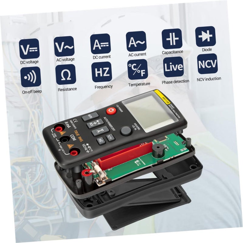 Digital Multimeter Automatic Intelligent Multitester Portable Tester with Standard Probes - Image 4