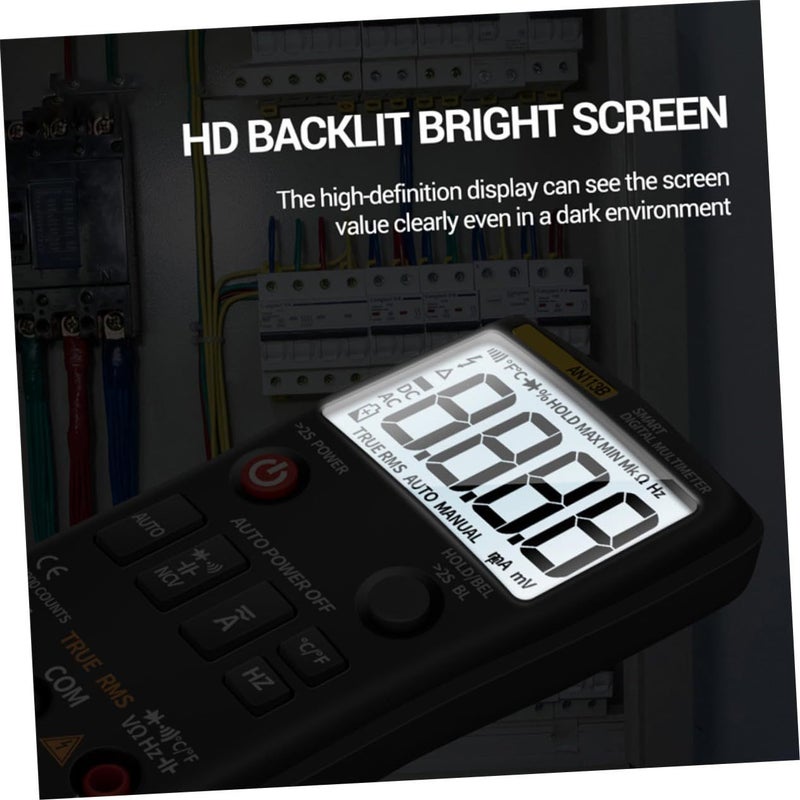 Digital Multimeter Automatic Intelligent Multitester Portable Tester with Standard Probes - Image 5