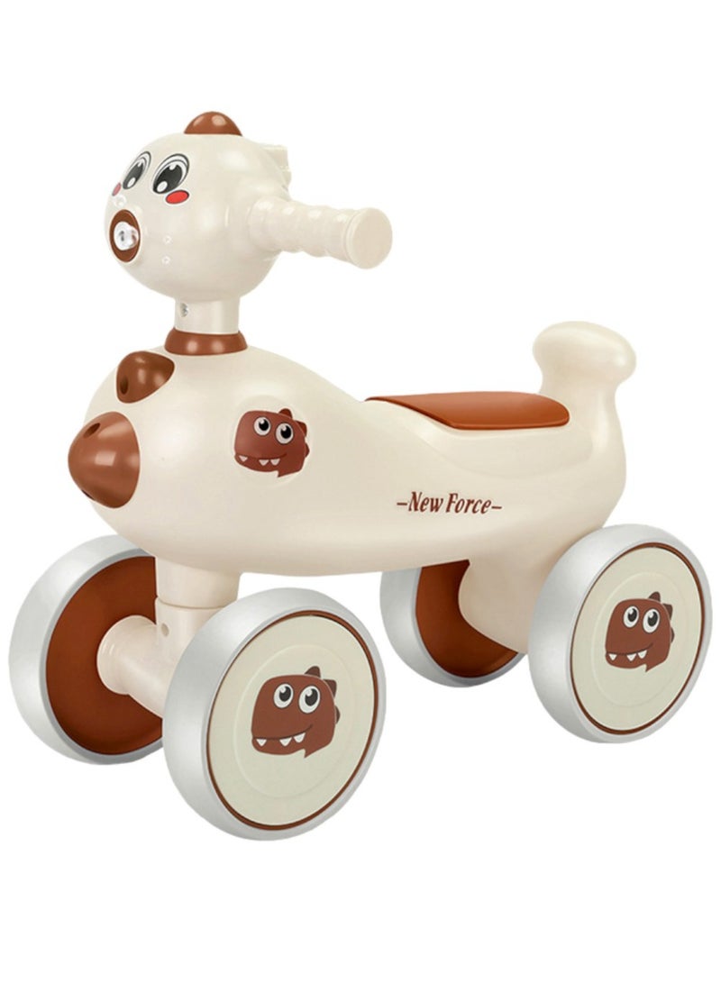Toy Box 4-Wheels Balance Bike for Kids Ride On Car with Light and Music Friendly Training Balance, for 1-5 Years Boys Girls - Image 1