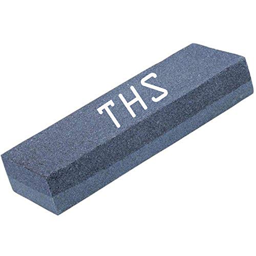 THS Stone Silicon Carbide Combination Stone for Sharpening Steels 8 Inch Grey - Image 1