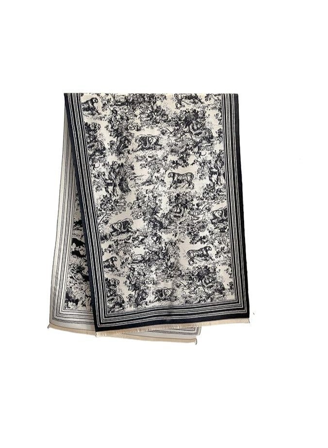 اوشحة للنساء، شالات باشمينا ناعمة متعددة الاستخدامات، شال بطانية، اوشحة كبيرة للنساء، شال لف للارتداء في المساء والبطانية، رداء بونشو مفتوح من الامام - Image 3