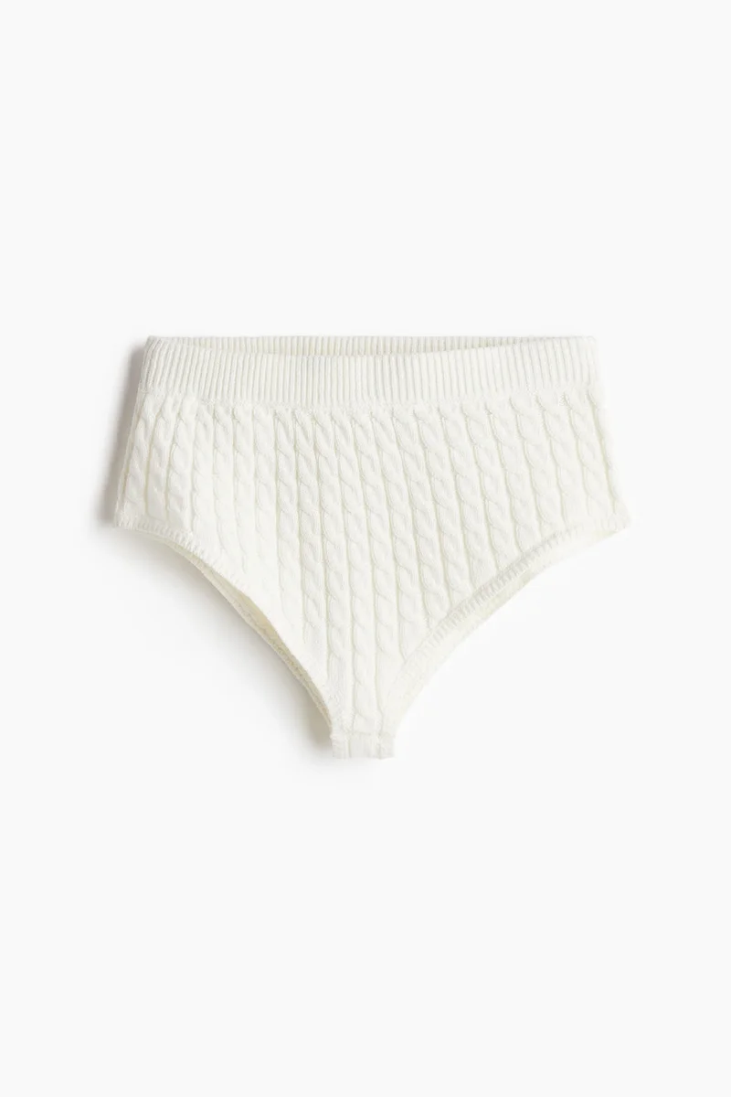 H&M Cable-knit mini shorts