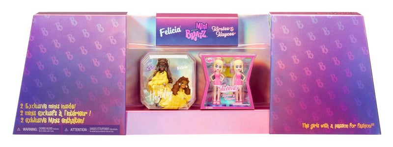 BRATZ MGA's Miniverse Mini Bratz Limited Edition 2-Pack, Holiday Felicia and Tweevils Mini Figures in Display Packaging - Image 2