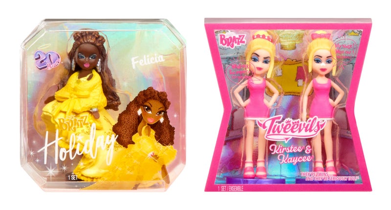 BRATZ MGA's Miniverse Mini Bratz Limited Edition 2-Pack, Holiday Felicia and Tweevils Mini Figures in Display Packaging - Image 3