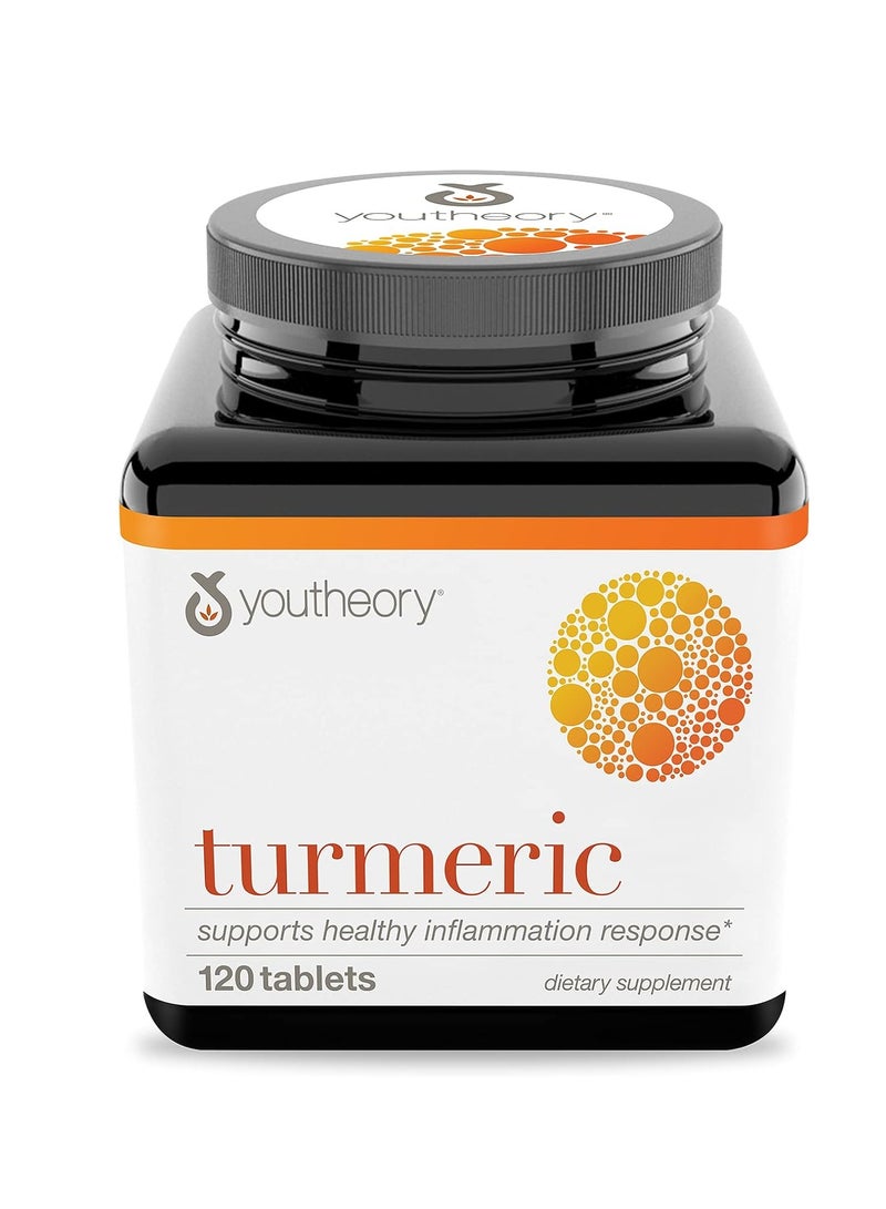 Youtheory Turmeric Advanced With Black Pepper Bioperine, 120 Count