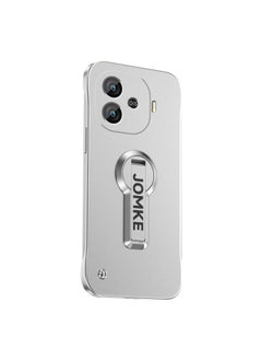 Zaboon For vivo iQOO Z9 Turbo Baking Varnish 360 Rotate Holder No Frame PC Phone Case(Silver) 