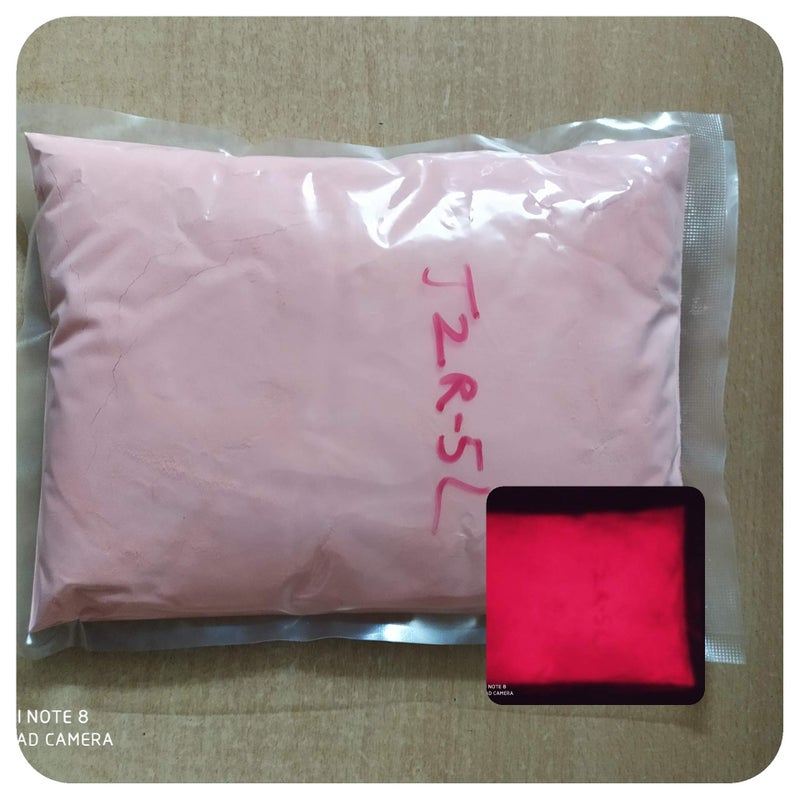 JASH Glow in The Dark Paint Powder Zinc Red 100gm - Image 1