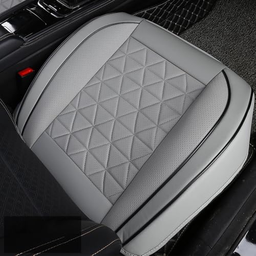 STHIRA Luxury Faux Leather Seat Cover for Car Comfortable & Durable Car Seat Cover with Anti-Slip Wrap-Around Seat Cushion for Driving Seat Cushion Universal Fit for Most Vehicles, 52x49cm, Black - Image 1