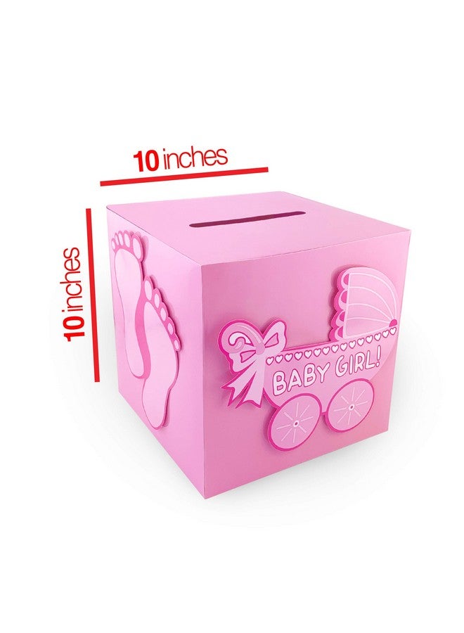 Adorox 3D Version Baby Shower Wishing Well Card Box Decoration (Girl) - Image 4