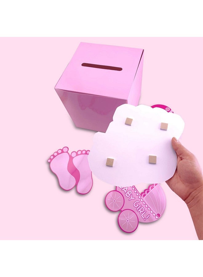 Adorox 3D Version Baby Shower Wishing Well Card Box Decoration (Girl) - Image 5