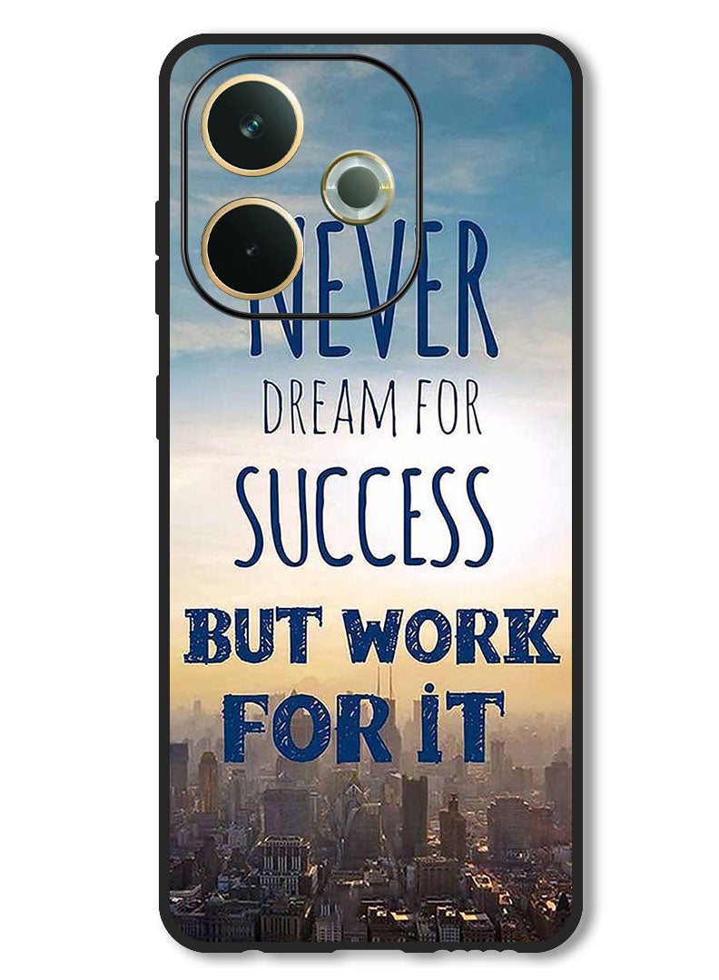 Theodor Case Compatible with Oppo A5 Pro Protection Shockproof Bumper Cover Never Dreams For Success - Image 1