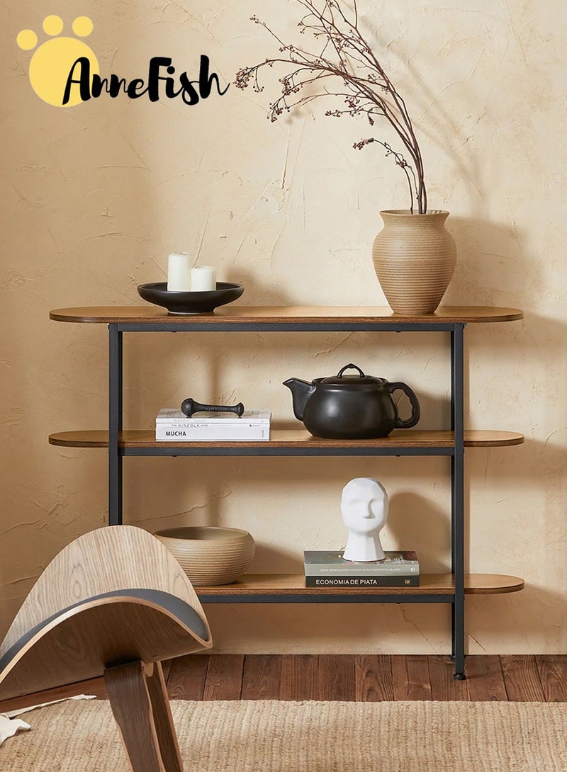 AnneFish 120*30*80cm 3Tier Console Table Sofa Table Home Coffee Corner Display Entryway Table for Couch Hallway Entrance Living Room - Image 5