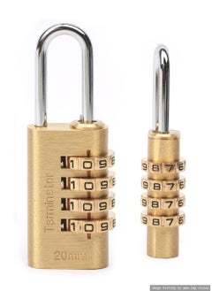 Terminator Terminator brand Brass Combination Pad Lock 20mm 4 Wheel  - Image 3