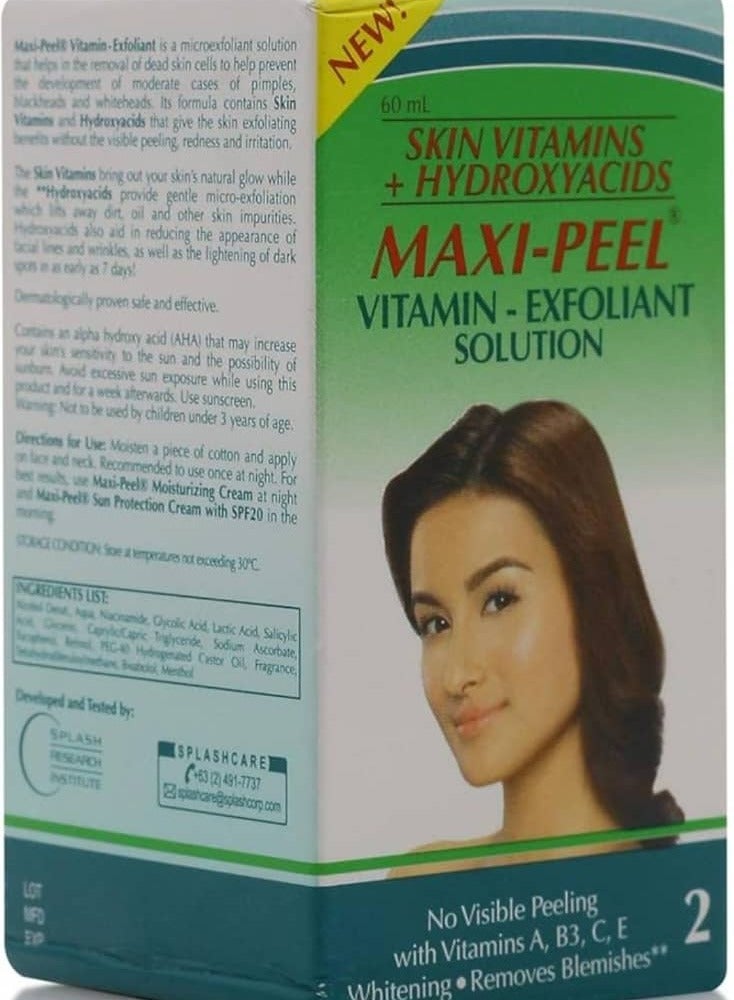 ماكسي محلول مقشر رقم 2-60 من ماكسي بيل - سعة 60 مل، للجنسين