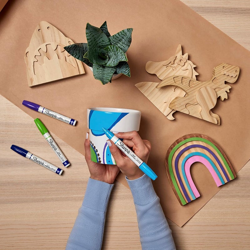 Sharpie Oil-Based Paint Markers, Medium Tip, Fashion Assorted Colors, 5 Count - Image 5