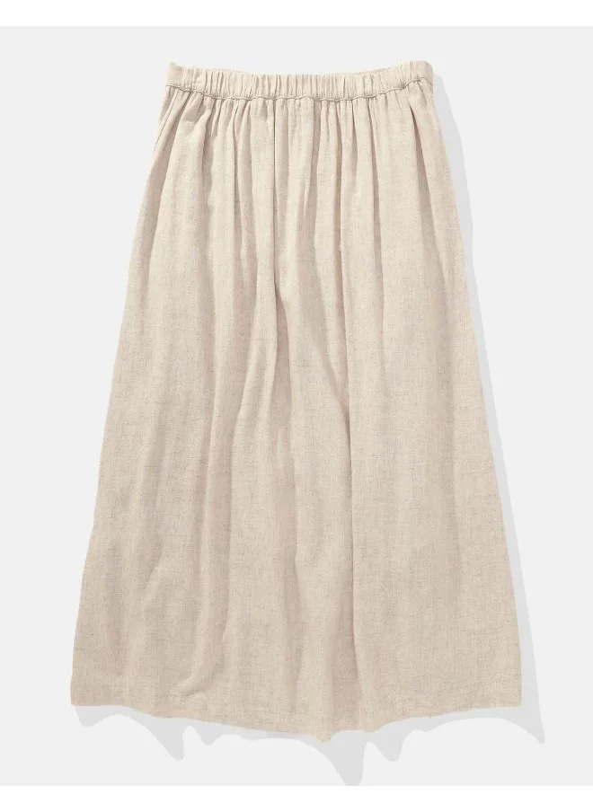 American Eagle High Waist Front Button Skirt