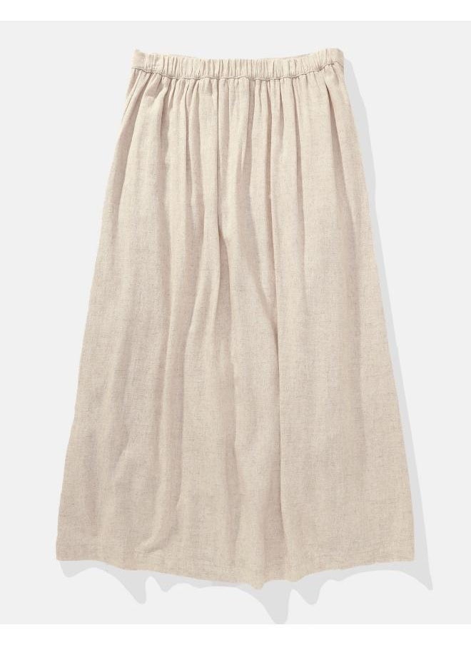 American Eagle High Waist Front Button Skirt  - Image 4