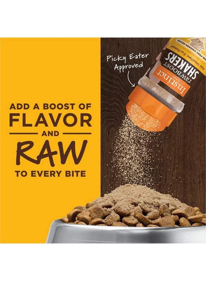 غريزة طعام الكلاب Instinct Raw Boost Shakers Freeze-Dried Powder Topper - دجاج، زجاجة 5.5 أونصة - Image 2