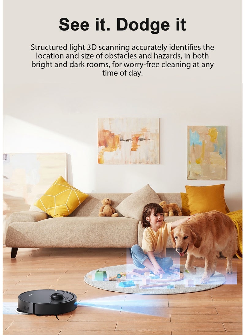 Airbot Robot Vacuum X40 Master15000 Pa Robot Vacuum Cleaner with Mop,Robot Cleaner and Mop,with Advanced AirGPT AI System,Auto Detanle,Mop Wash&Tank Refill - Image 3