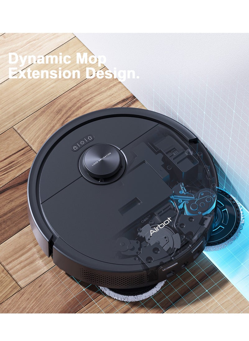 Airbot Airbot Robot Vacuum X40 Master15000 Pa Robot Vacuum Cleaner with Mop,Robot Cleaner and Mop,with Advanced AirGPT AI System,Auto Detanle,Mop Wash&Tank Refill  - Image 3