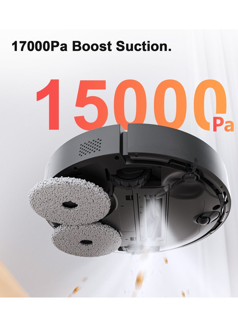 Airbot Robot Vacuum X40 Master15000 Pa Robot Vacuum Cleaner with Mop,Robot Cleaner and Mop,with Advanced AirGPT AI System,Auto Detanle,Mop Wash&Tank Refill - pzsku/Z5884382D88A68169C3A0Z/45/_/1740127884/58166265-6cbe-4609-bf4c-e7b433ac33e5