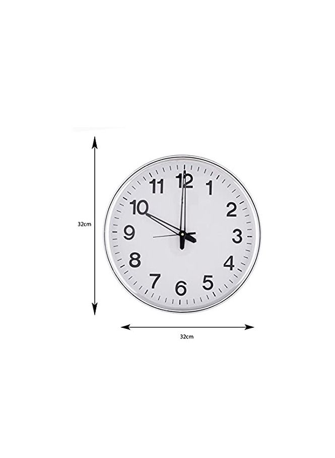 SONAM Round Shaped Office Wall Clock 207 White - Image 4