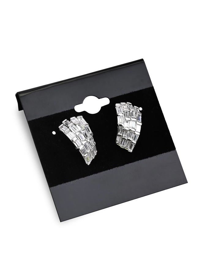Mooca Plain 2 x 2 in Black Hanging Earring Cards Earring Card Holder, Earring Display Cards for Ear Studs, Velvet Plastic Display Earring Card Holder for Jewelry Accessory Display, 100 Pieces - Image 3