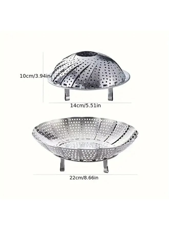 سلة بخار قابلة للتعديل من الفولاذ المقاوم للصدأ - Image 4