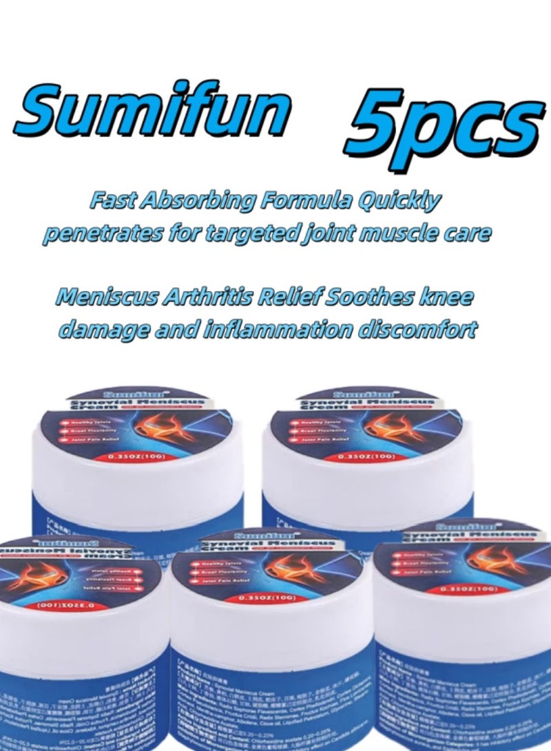 سوميفون مرهم سوميفون لتخفيف آلام مفاصل الركبة 5 عبوات كريم سريع الامتصاص لعلاج تلف الغضروف المفصلي التهاب المفاصل آلام العضلات والمفاصل جل بارد - Image 1