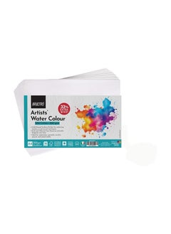 BRUSTRO Brustro Artists Watercolour Paper 300 GSM A4-25% Cotton, Cold Pressed, Contains 18 + 6 Sheets Free  - Image 1