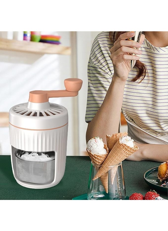 ONTRIP FRUITZY Hand Crank Ice CrusherManual Ice Shaver Hand Machine Portable Snow Cone Machine Detachable Manual Ice Crusher for Offices Outdoors Home  - Image 5