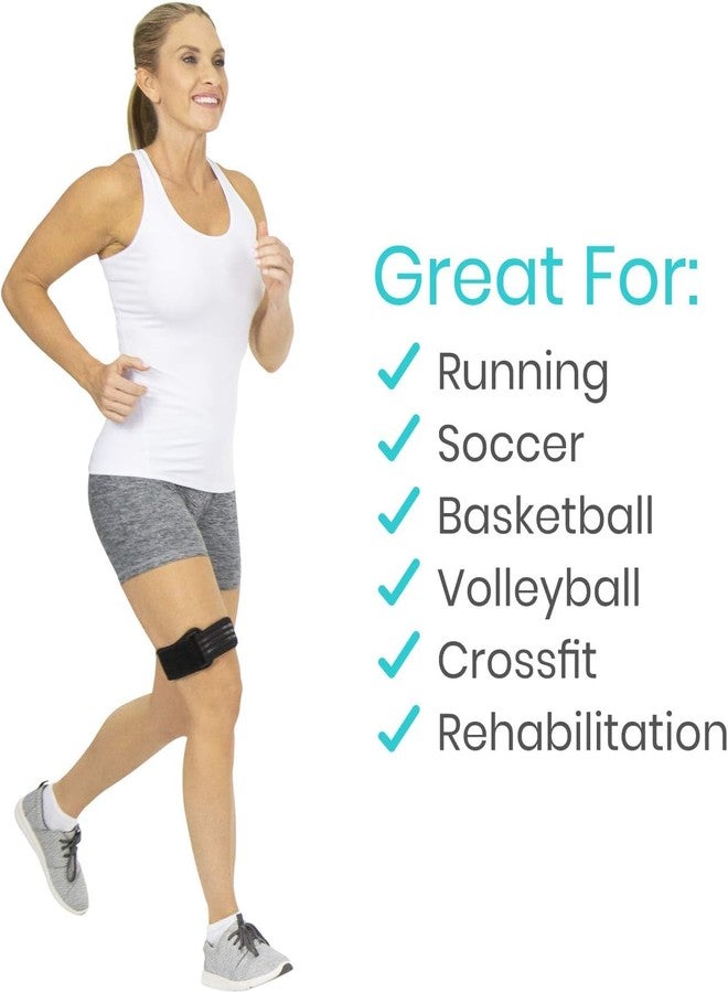 Vive IT Band Strap - Iliotibial Band Compression Wrap - Outside of Knee Pain, Hip, Thigh & ITB Syndrome Support - Neoprene Brace for Running and Exercise - Athletic Stabilizer for Men, Women - Image 4