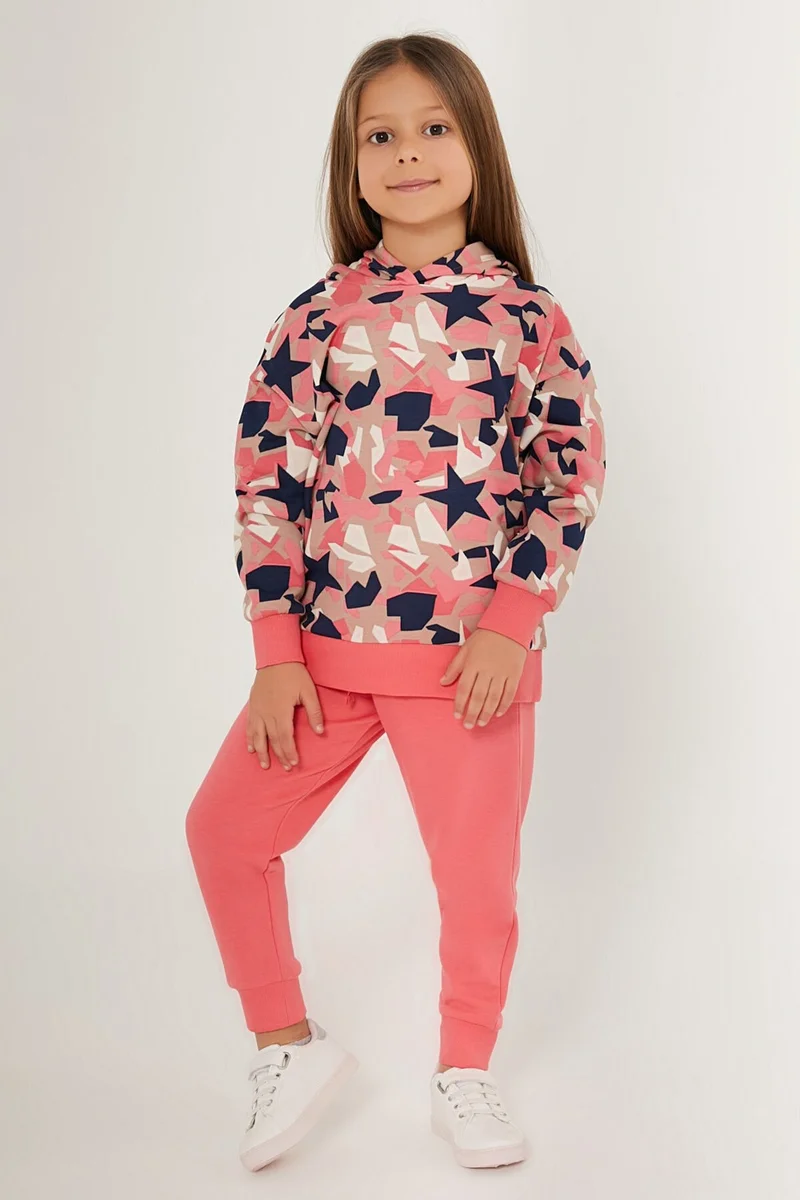 روليبولي Super Star Girl Pink Girls Tracksuit Set