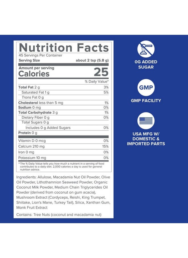 Gundry MD Gundry MD® MCT Coffee Creamer with C8 and C10 MCT’s from Coconut Oil Powder - (45 Servings)  - Image 2