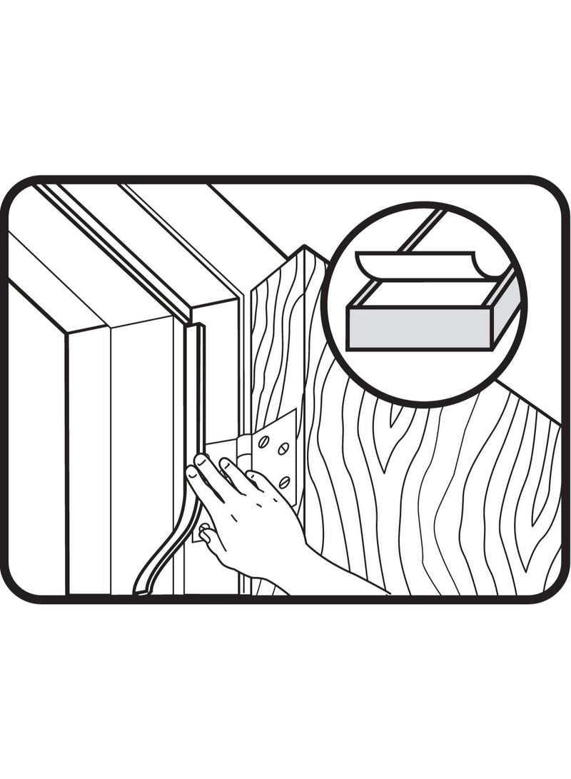 M-D Building Products شريط عزل م-D 02311 مغلق الخلايا، 3/4 بوصة عرض × 10 أقدام طول × 1/2 بوصة سمك، رمادي، قد يختلف التعبئة - Image 3