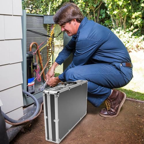 DOITOOL صندوق أدوات كبير علبة ألومنيوم عالمية صلبة مع حشوة تحمي الأدوات الإلكترونية والكاميرات ومعدات الاختبار - Image 5