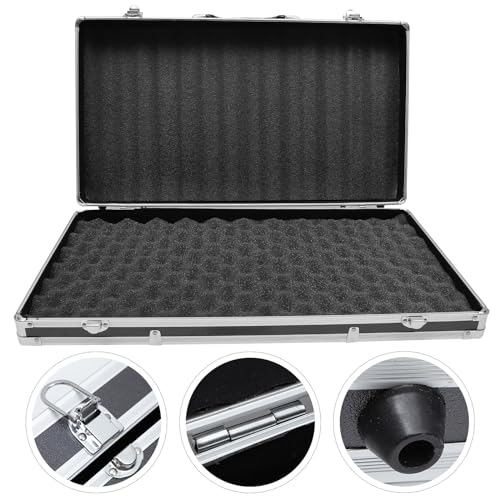 DOITOOL صندوق أدوات كبير علبة ألومنيوم عالمية صلبة مع حشوة تحمي الأدوات الإلكترونية والكاميرات ومعدات الاختبار - Image 2