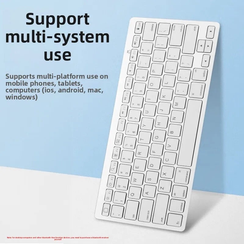 لوحة مفاتيح X5 تعمل بتقنية البلوتوث متوافقة مع iPad والهواتف الذكية والأجهزة اللوحية، لاسلكية صامتة عالمية - Image 2