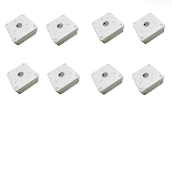 Bectro PVC Square Junction Box 4x4 Inches for CCTV Cameras Pack of 8 - Image 1