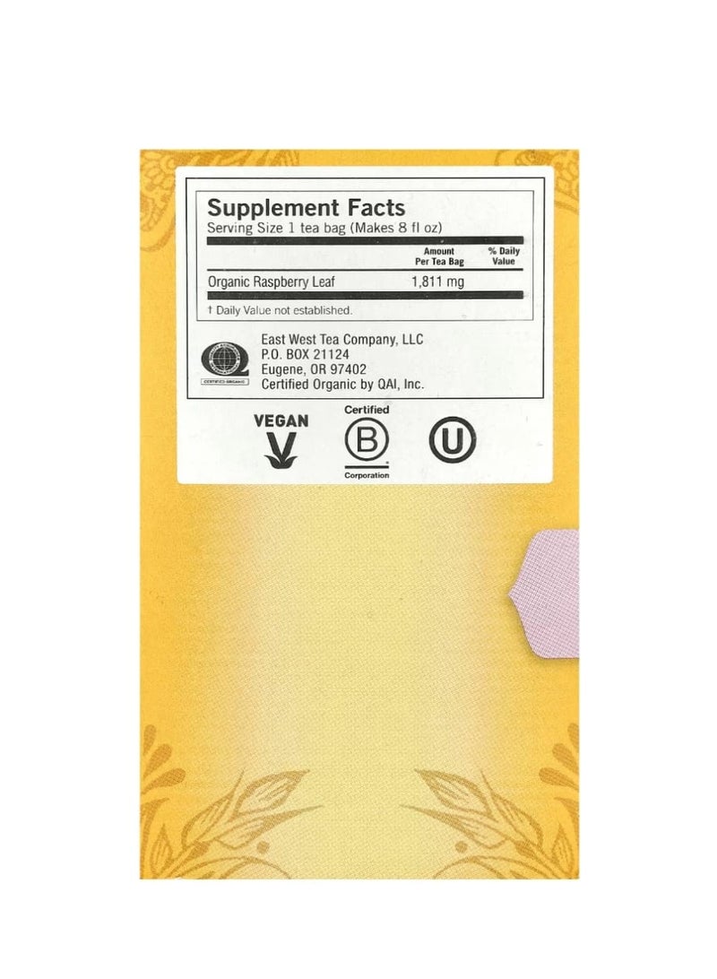 Yogi Tea Raspberry Leaf Caffeine Free 16 Tea Bags 1.02 oz (29 g) - Image 2