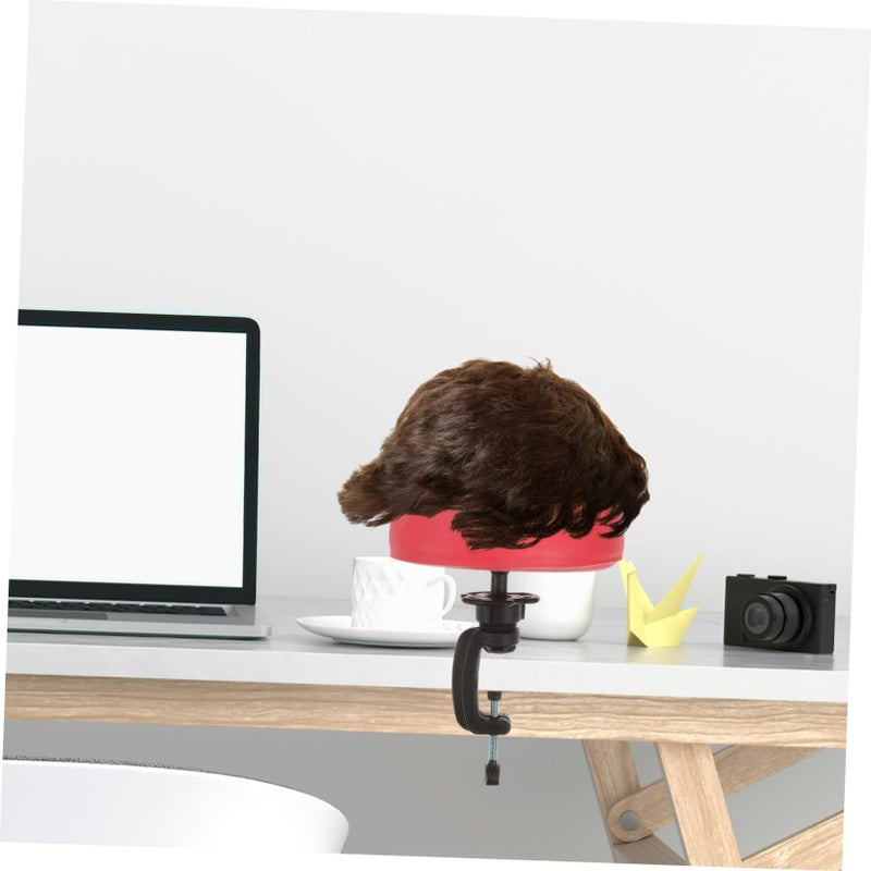 1 Set Mannequin Head Clamp for Hot Water Reusable Hair Styling Display Tool Lightweight Rubber Head Model - Image 3