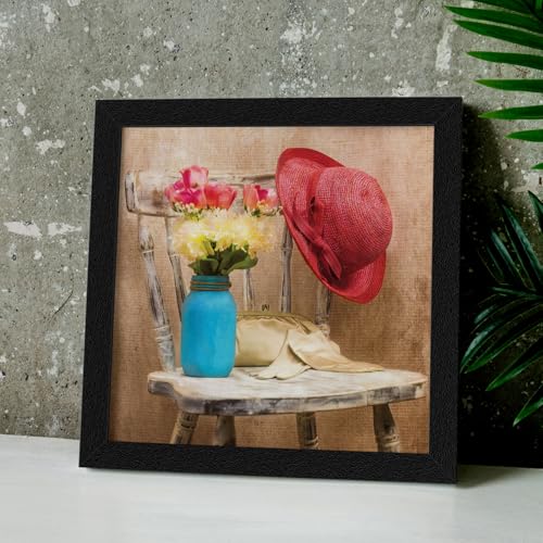 ArtX Paper Flower Wall Art Framed Painting, Wall Decor For Living Room, Multicolor, Floral, 13 X 13 inches, Set of 1 (AXB00341-FLR) - Image 5